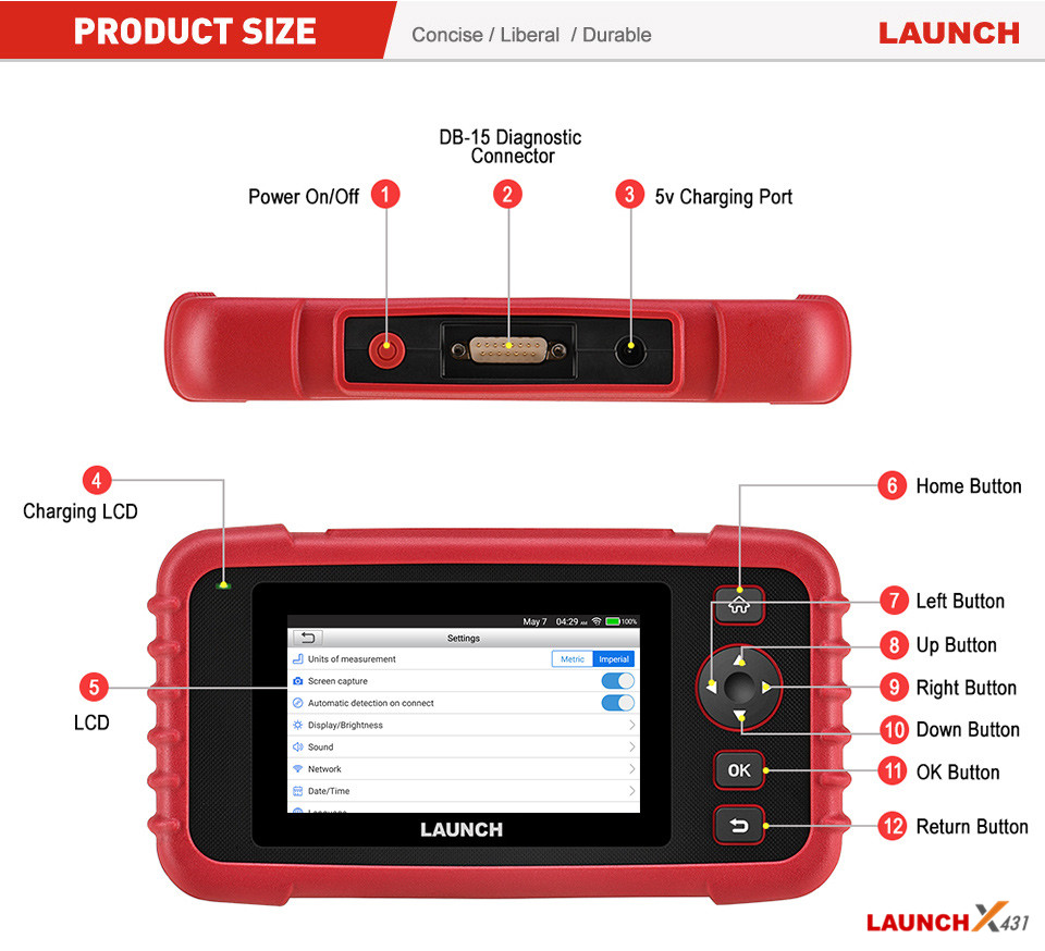 LAUNCH CRP123X 4 System